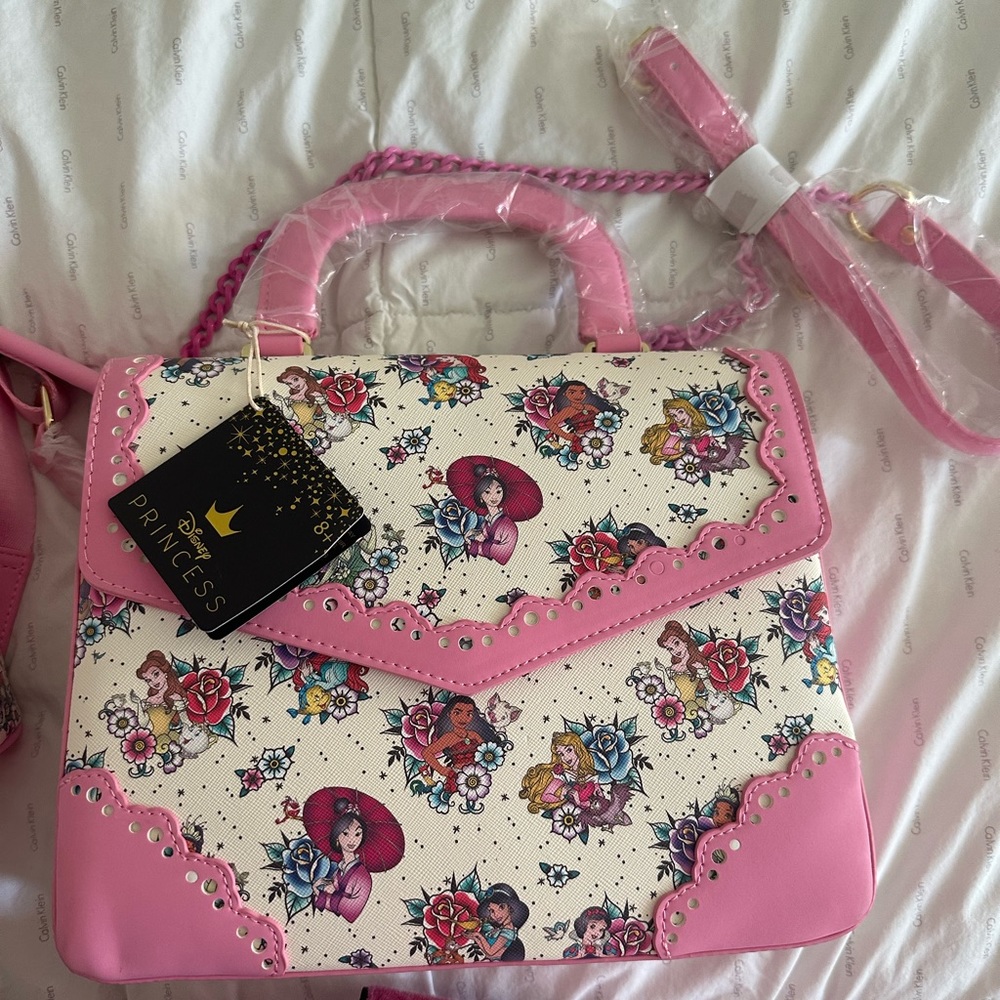 Loungefly Disney Princess Traditional Tattoo Floral Crossbody